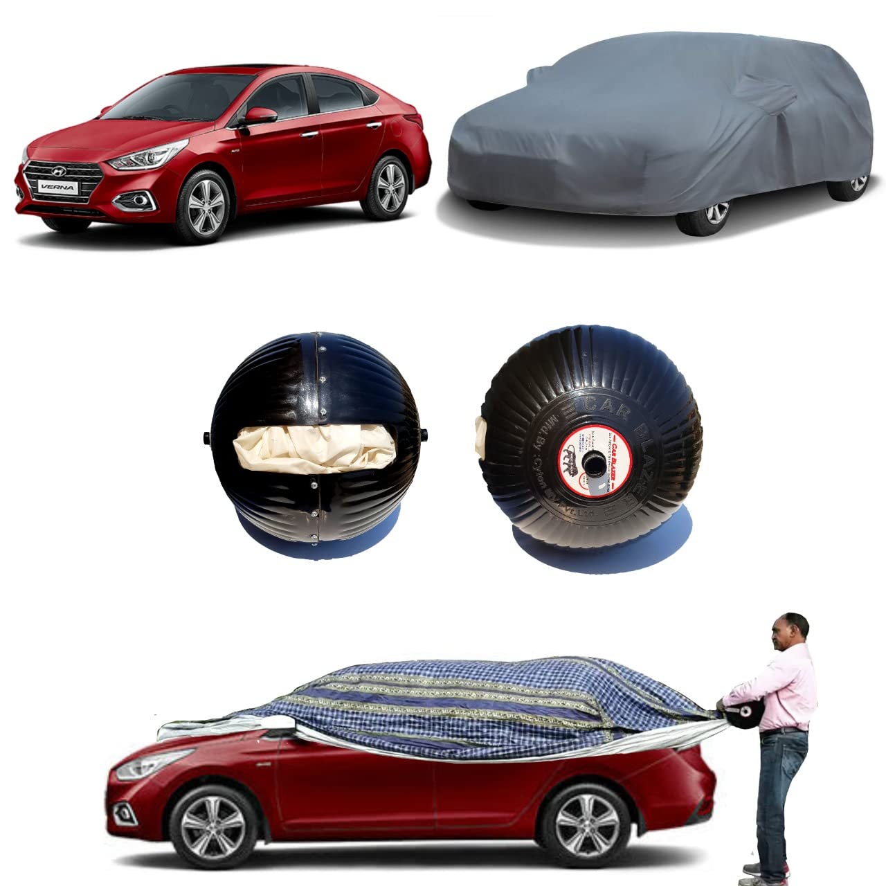 SEMIAUTOMATIC CAR COVER LARGE SIZE CARS – DGMSHOP
