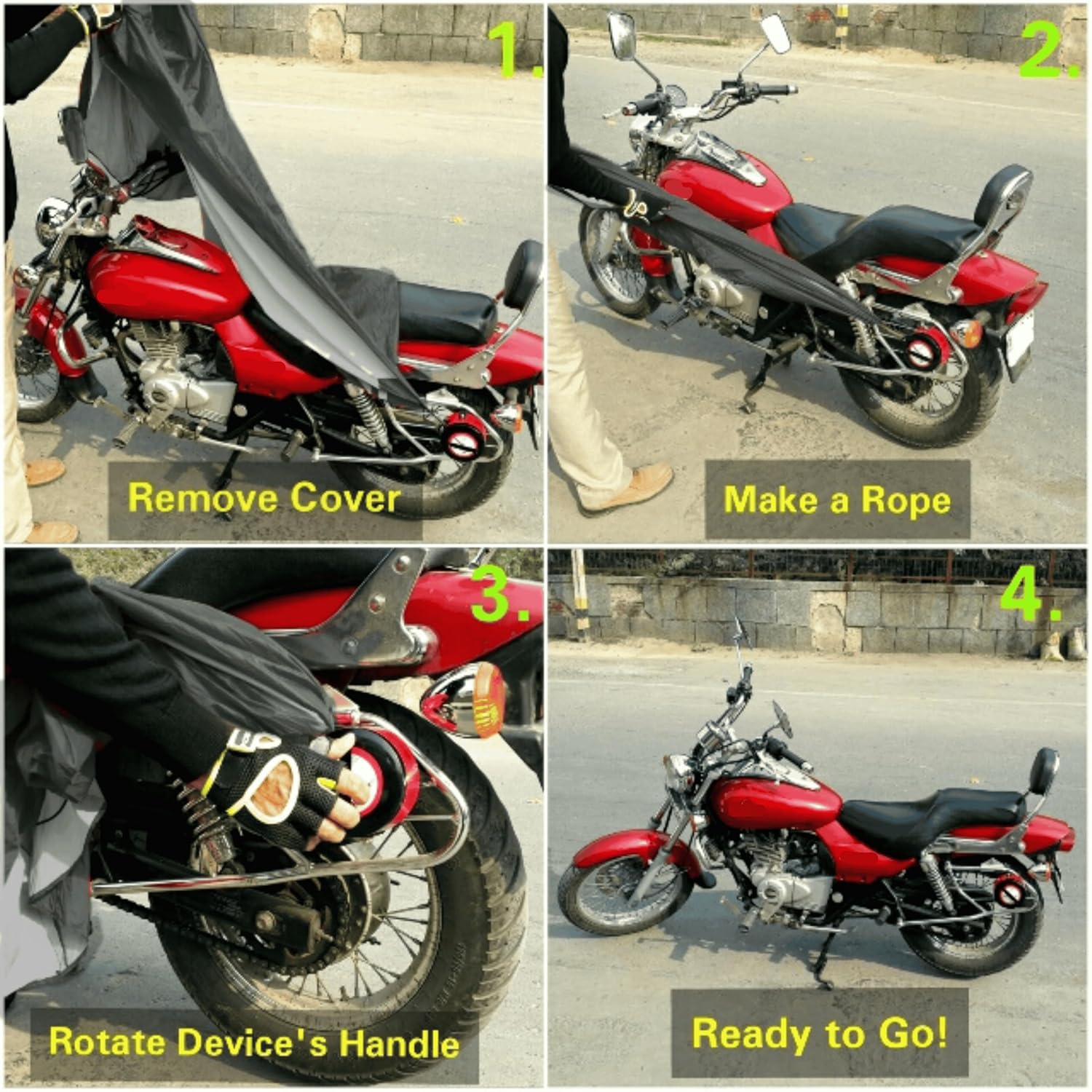Semi-Automatic Portable Bike Cover | Military-Grade, All-Weather Protection, Quick Deploy (Universal Fit for Bikes & Scooters)