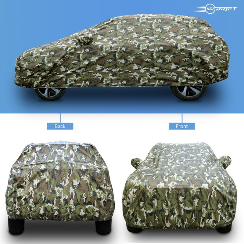 Military-Grade Waterproof Car Cover | All-Weather Protection for Hatchbacks, Sedans & SUVs (Army Green & More)