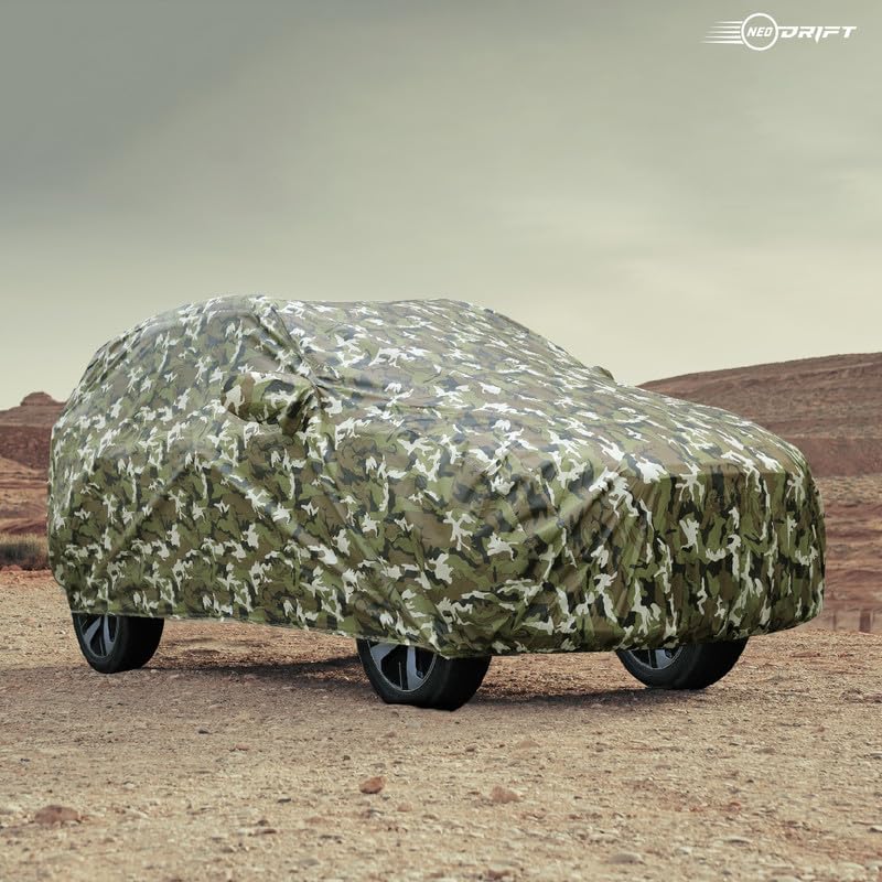 Military-Grade Waterproof Car Cover | All-Weather Protection for Hatchbacks, Sedans & SUVs (Army Green & More)